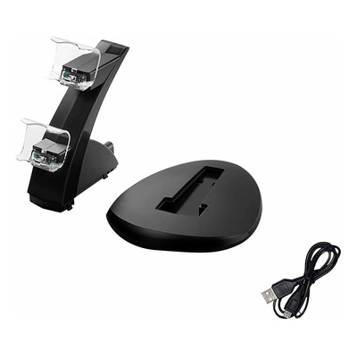 Base De Carga Usb Con Indicador Led, Doble Juego, Cargador P