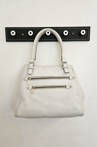 Cartera Prune Original Cuero Blanca Como Nueva