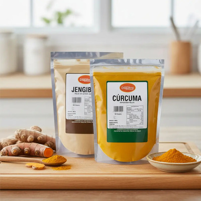 Cúrcuma Y Jengibre Polvo Granel 500 Gramos C\u002Fu | MercadoLibre