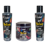 Kit Shampoo + Acondicionador + Crema  Black Luminus