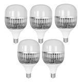 Kit 5 Lâmpadas Ultra Led Bulbo T 120w 6500k Branca Fria