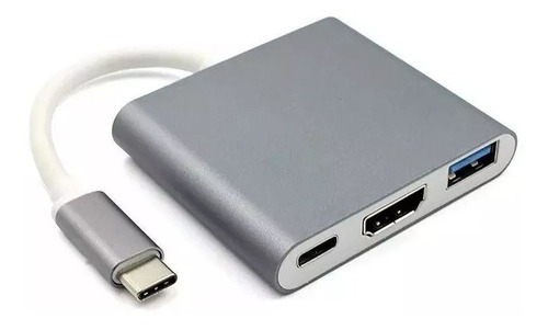 Adaptador Usb 3.1 Type C X Hdmi 4k Usb 3 Tipo C Notebook Mac Celular