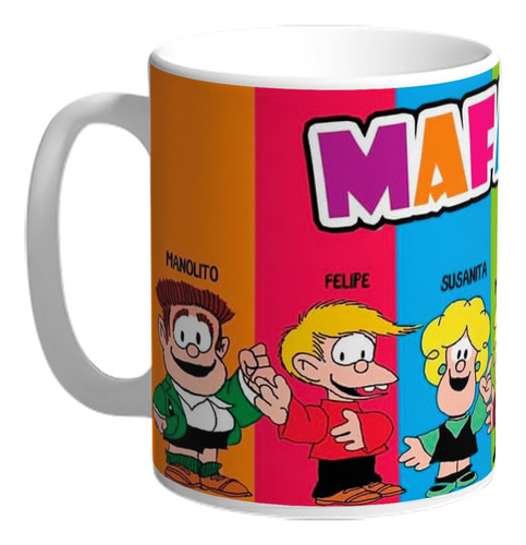 Taza De Plástico Mafalda Y Sus Amigos #01