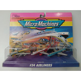 Aviones Micro Machines Galoob Set 34 Airliners 1995