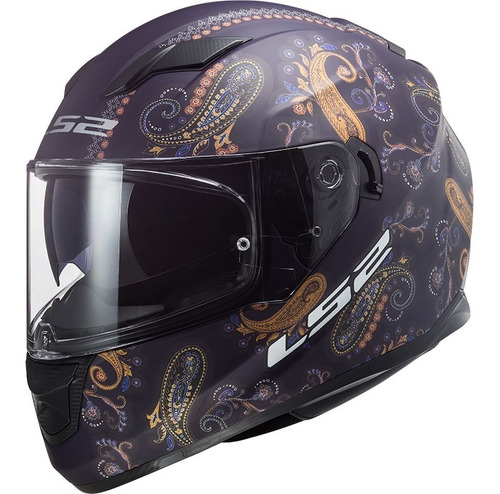 Capacete Ls2 Ff320 Stream Óculos Interno Pasly Violet New