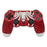 Control Joystick Inalámbrico Para Ps4 Diseño Spiderman