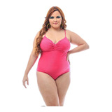 Maiô Plus Size Compress Pink Costa Alta New- O Melhor Preço!