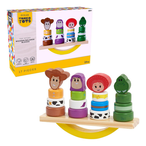 Juegos  Bloques De Equilibrio De Toy Story De Wooden Fr80bc