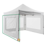 Pared Gazebo Con Ventana Kushiro Blanca 420d Cerramiento Color Blanco