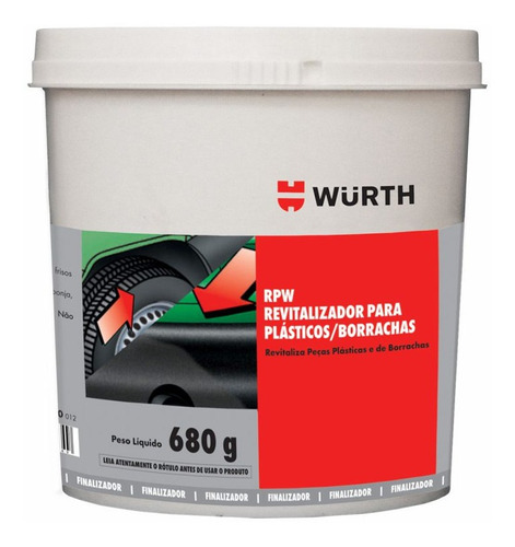 Restaurador De Plástico E Borracha Rpw Wurth 680g 