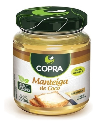 Kit 2 - Manteiga De Coco 200ml Copra - Pronta Entrega