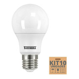 Kit 10 Lâmpadas Led Bulbo Tkl 15w Taschibra E27 Bivolt 6500k