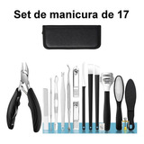 Kit De Pedicure Manicure Corta Uñas Alicates Podologicos 17p