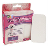 Toallas Sanitarias Desechables Perra Grandes 20pz Fancy Pets