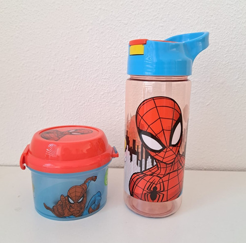  Pack Botella De Agua (400 Ml) + Porta Snack (270 Ml) Disney