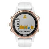 Smartwatch Garmin Fénix 5s Plus Zafiro Dorado/blanco Caja Oro Correa Blanco