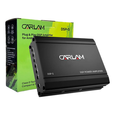 CARLAM Amplificador DSP automotriz 4 Canales 320W AMP Procesador de Audio Digital para Auto Android Estéreo Pantallas Coche Vehicular | Envío gratis