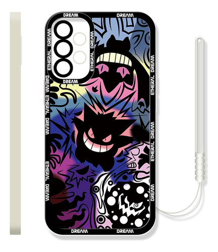 Funda De Tpu Para Samsung Diseño De Pokemon Gengar + Correas