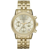 Reloj Michael Kors Para Mujer Mk5698 Dorado Con Cronógrafo