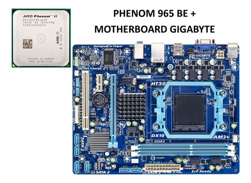 Kit Gigabyte Motherboard Ga-78lmt-s2 + Phenom X4 965 Be 