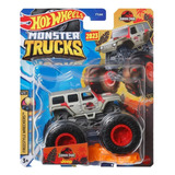 Carrinho Hot Wheels Monster Trucks 1:64 Jeep Jurassic Park