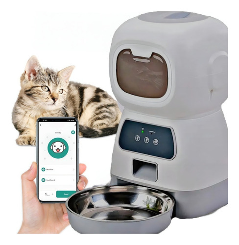 Alimentador Comedouro Automático Pet Cães Gatos Wi-fi Smart