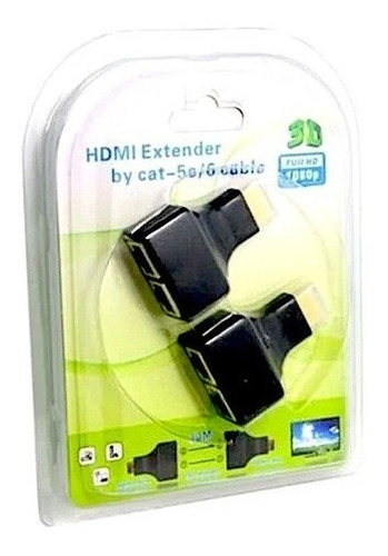 Extensor Alargue De Hdmi Macho Hembra Hdmi Para Rj45