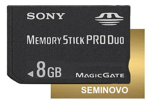 Cartão De Memória Memory Stick Pro Duo 8gb / Câmera Sony