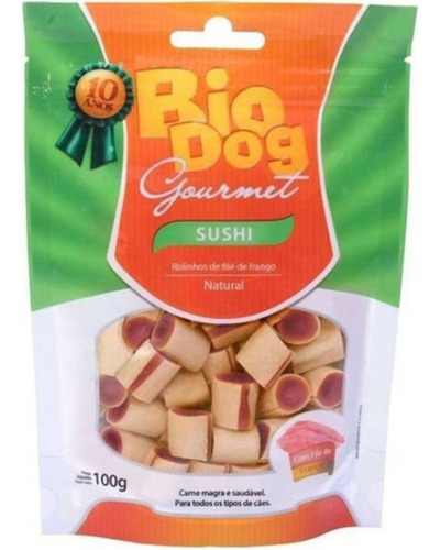 Petisco Biodog Cães Gourmet Sushi Frango Bio Dog