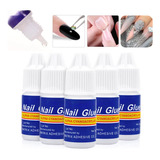 Pegamento X5 Nail Glue Para Uñas Postizas Tips Strass Gotero