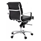 Silla Sillon Ejecutivo Gerencial Aluminium Silla Zaphiro Cuo Color Negro