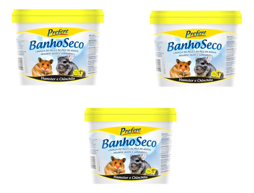 3kg Pó Mármore Banho Seco Hamster Chinchila Ratinho Prefere 