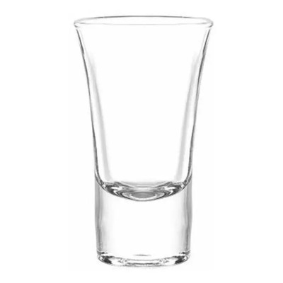Juego 6 Caballitos Tequileros Vidrio Cristar Lord 54ml Apilables | Meses sin interés