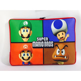 Capa Case P/ Notebook Luva Super Mario Bros  Estampada 15