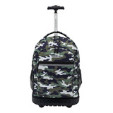 Viajeros Club Rolling Mackpack Con Correas De Hombro, Camufl