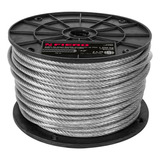 Cable Flexible De Acero 3/16', Recubierto Pvc, 7x19, 75 M Fi
