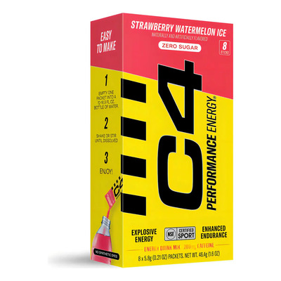 C4 Performance Energy Powder Mix Fresa-sandia Ice, 8 Sticks | Envío gratis