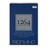 Block De Dibujo Fabriano 1264 Black 200 Grs A3 Anillado X40