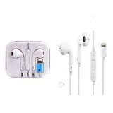 Auriculares Intrauditivos Con Microfono De Cable Para iPhone Color Blanco