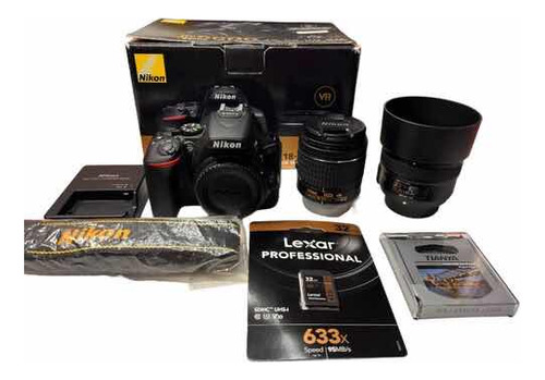 Nikon Kit D5600 18-55mm Vr Dslr Color Negro + Accesorios 