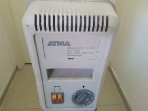 Radiador Electrico Español Marca Atma 10 Elem Gtia- 12 Meses