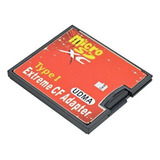 Adaptador De Memorias Micro Sd Tf A Cf Compact Flash Tipo I Color Rojo