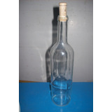 Botella Vidrio Transparente  750 Cc Pico Corcho Miel  Licor 