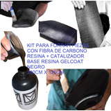 Kit Forrar Fibra D Carbono Real Tela 200x125cm + Kit Resinas