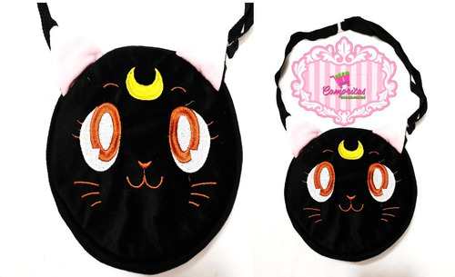 Mochila Bolsa Mariconera Sailor Moon Luna Artemis Gato Kawai