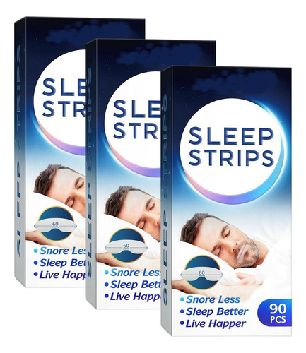 Sleep Strips Strip Strip, Cinta Adhesiva Antironquido, Sin P