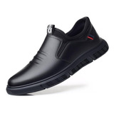 Zapatos De Cuero Negro Casuales Para Hombre