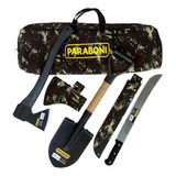 Kit Acampamento Escoteiro/militar Tático Camuflado Paraboni,