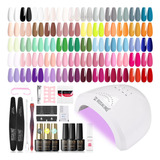 Rosalind Kit De 81 Esmaltes De Unas De Gel Con Luz Uv, Kit D