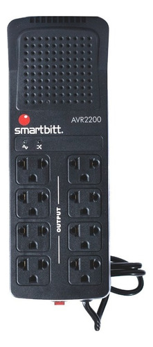 Regulador De Energía Smartbitt Prot Descargas 8 Cont 2200va